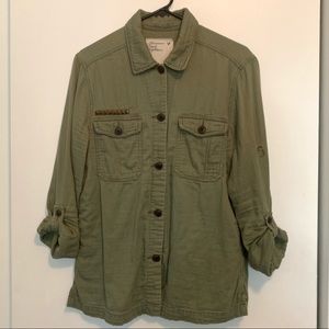 American Eagle: Army Green Blouse